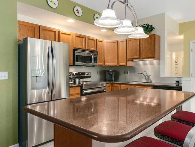 Stainless appliances, quartz countertops and a huge island - 2035 Grays Peak Dr Apartment
