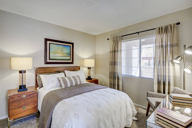 Elegant Model Bedroom - Destinations Alexander 55+ Active Adult Ap...