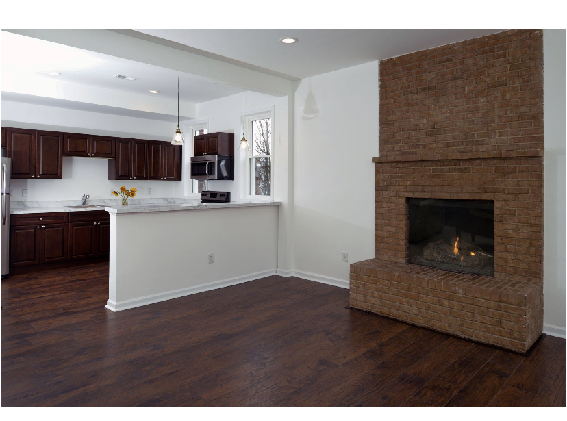 Living room with fireplace - 3400 Holmead Pl NW