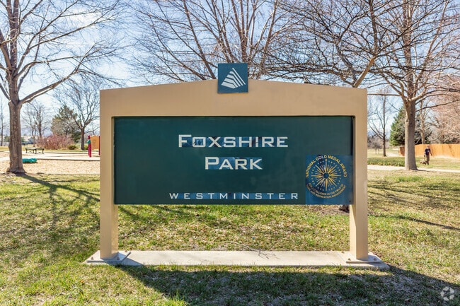 Foxshire Park Features a Playground, Basketball Court, Picnic Tables, Turf Field, and Multi-Use Trails