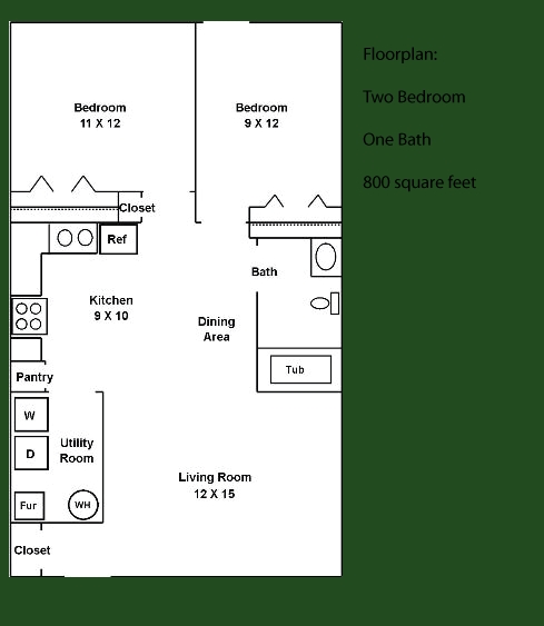 2HAB/1BA - Springhill Apartments