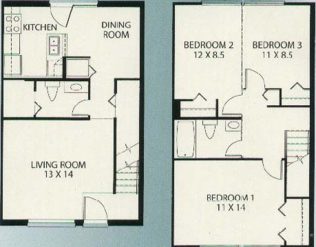 3BR/1.5BA - Geneva Square Apartments