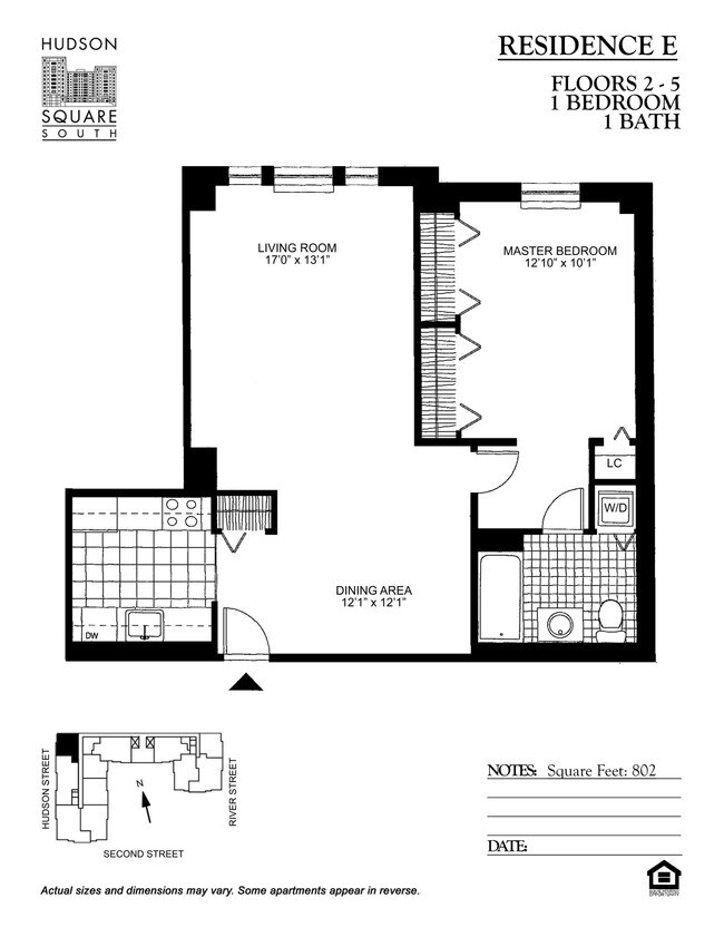 hudson square south hoboken nj floorplan