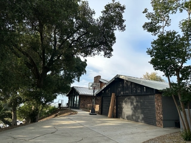 This is the front of the house. The suite for rent is behind the garage. - 1221 Calle de Barranca