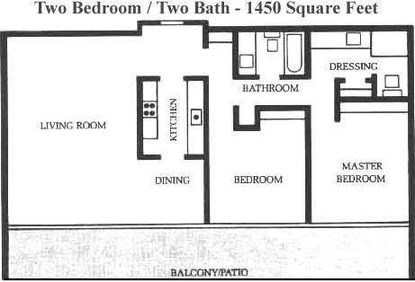 2BD/2BA - Villa Fontana Apartments