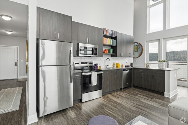 2 habitaciones, 2 baños - 1397 pies cuadrados - Cocina - Apex Hudson Riverfront