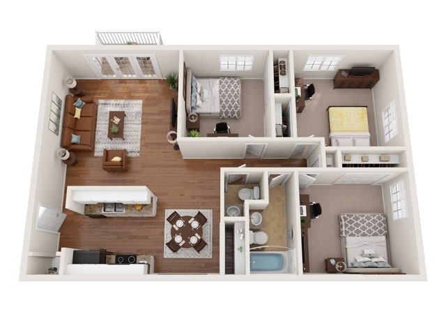 University Oaks – C1 Floor Plan
