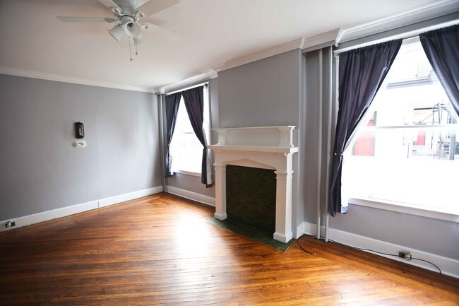 Living room view from front door - 10 E James St