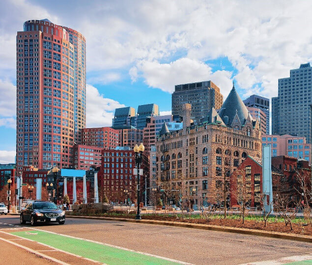 The Holocaust Memorial at Union Street Park in Downtown Boston