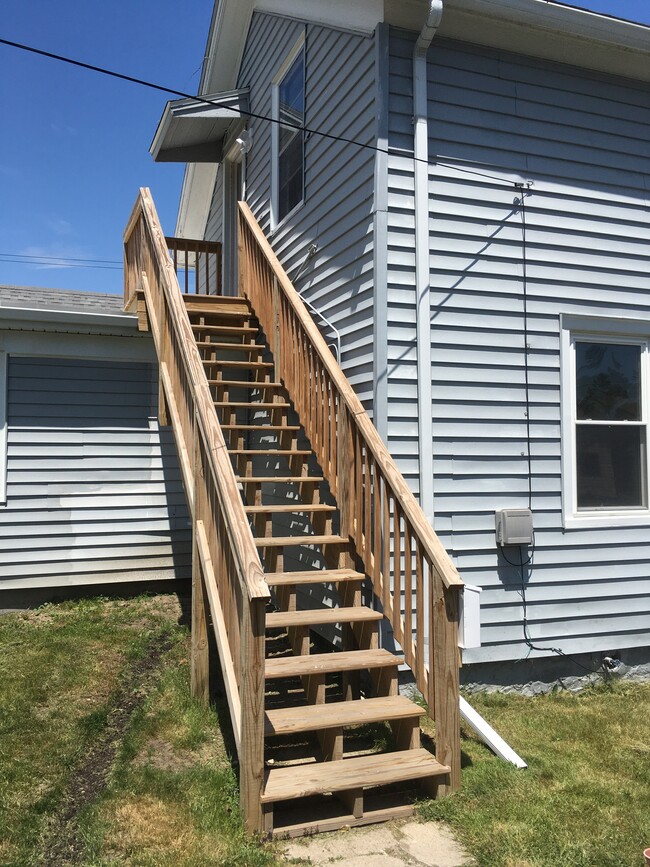 Stairs to upper unit - 805 Buffalo St