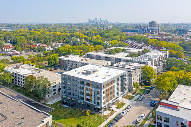 Aerial Photo - METRIC Apartments