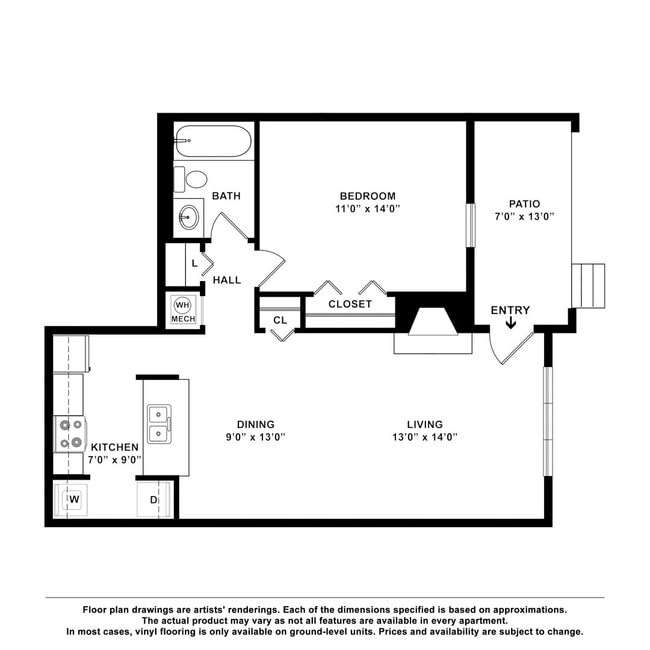 Interior Photo - Pebble Creek
