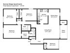 3BR 2BA (1370sf)