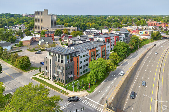 Aerial Photo - 625 S. Goodman Apartments