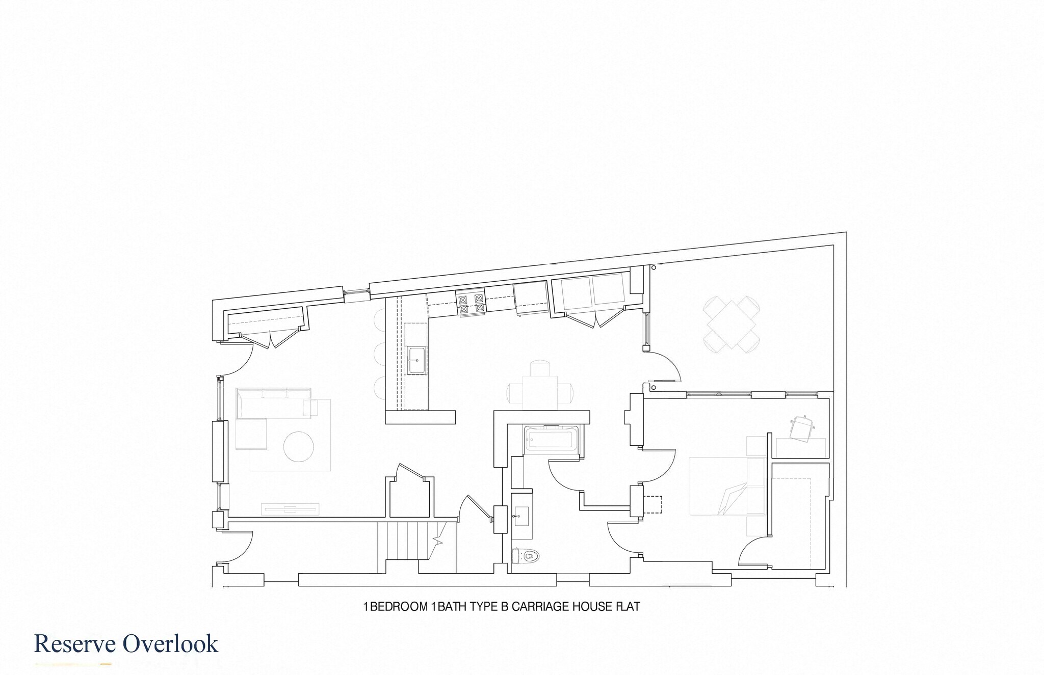Reserve Overlook – 1 Bedroom 1 Bath Type B