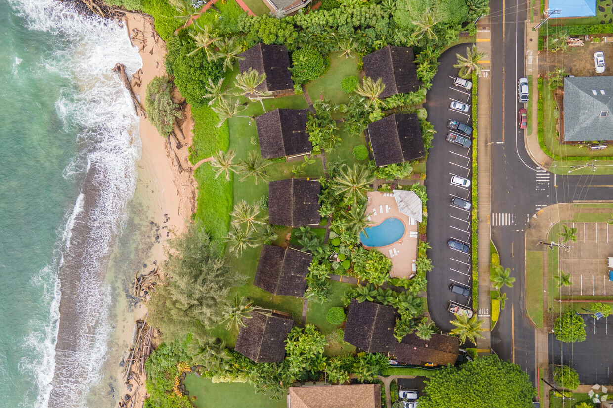 Foto aérea - Kapaa Sands