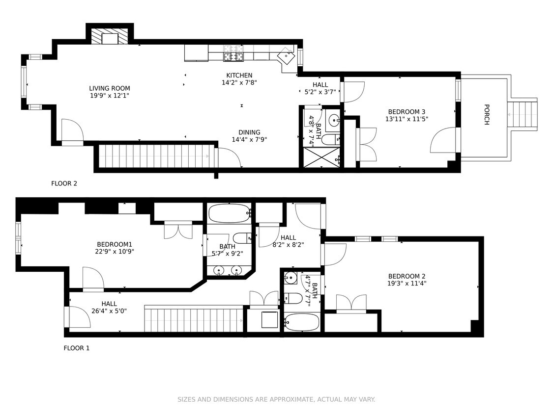 Floor plan of 52 Q St NE - 52 Q St NE
