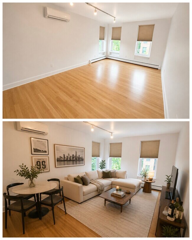 Living/Dining Space - Virtually Staged Space - 278 Monmouth St