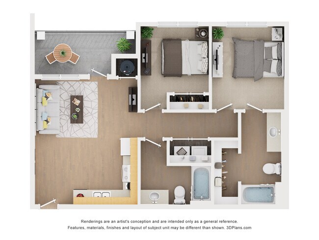 Plano de planta - Franklin Flats