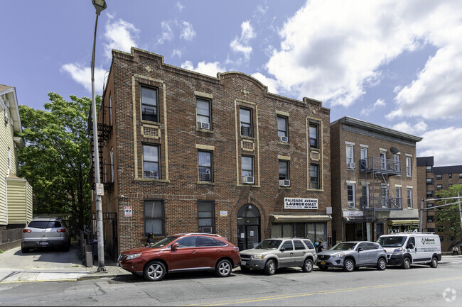 Classic Red Brick Exterior Facade - 160 Palisade Ave