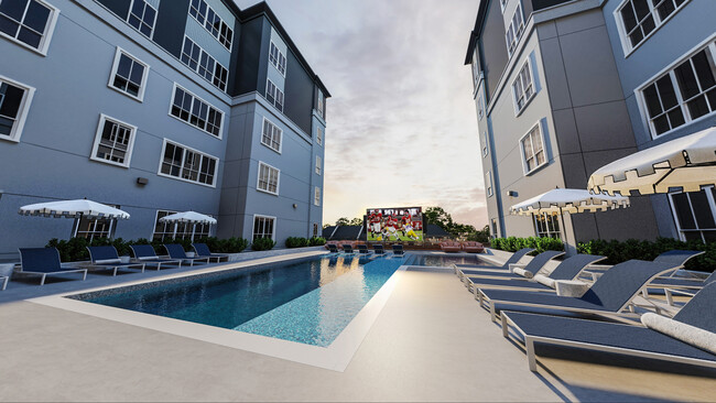 AQUÍ, la piscina de Tuscaloosa - HERE Tuscaloosa Student Apartments