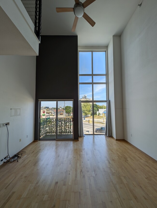 View of loft from living room area - 2121 S Kinnickinnic Ave