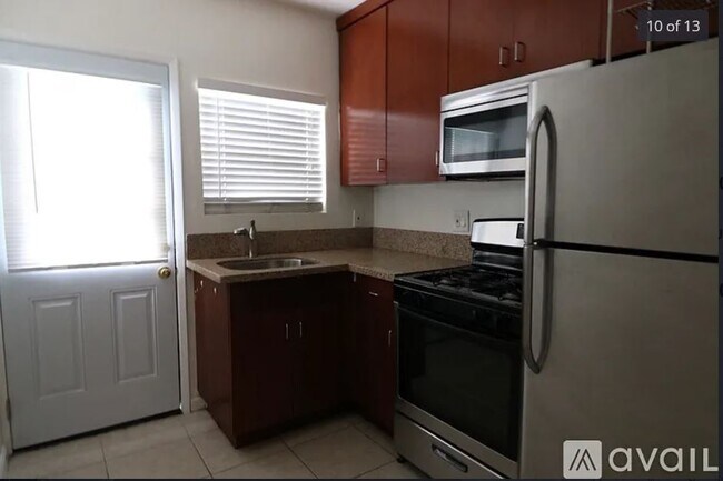 kitchen with back door - 3319 Barham Blvd