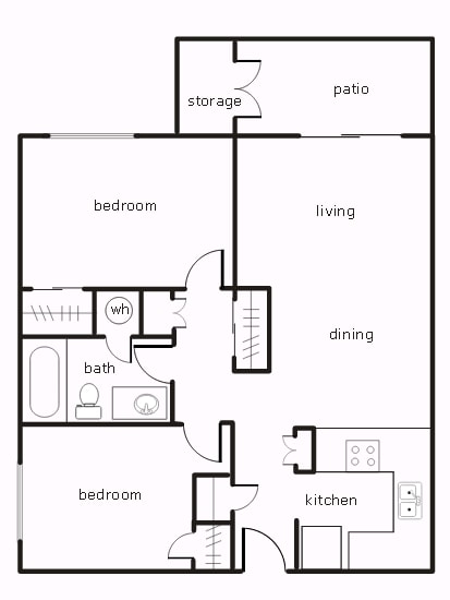 2BR/1BA - Sierra Valley Senior Apartments