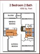 Two Bedroom/ Two Bath