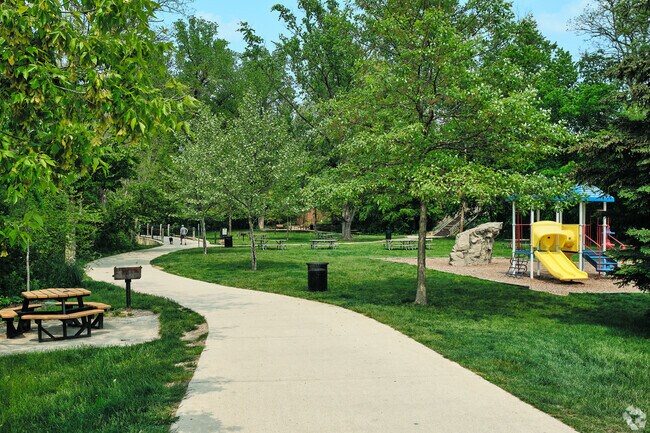 Mill Creek Park in downtown Dexter features a paved path and kayak launch on the Huron River.