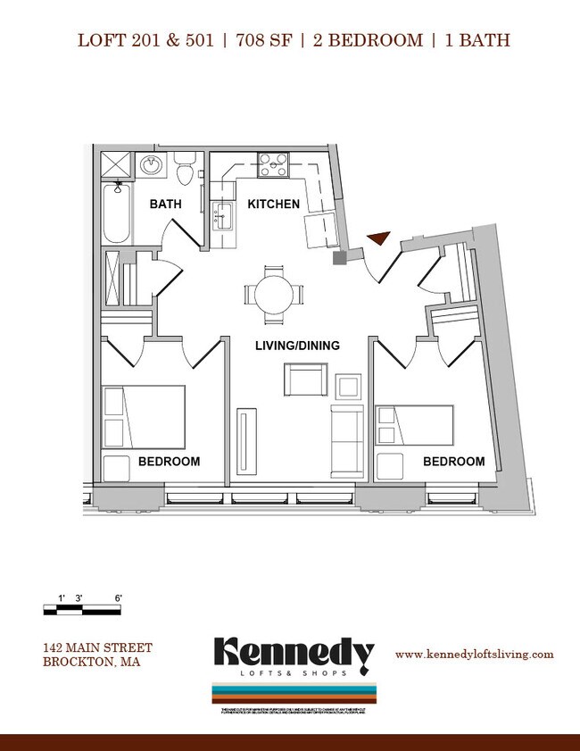 Plano de planta - Kennedy Lofts