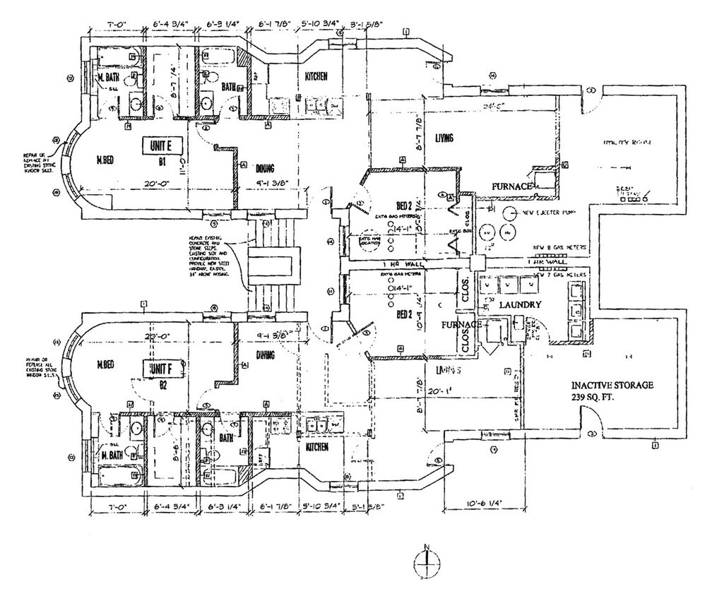 plano de planta para el sótano - 5733-5735 S Calumet Ave
