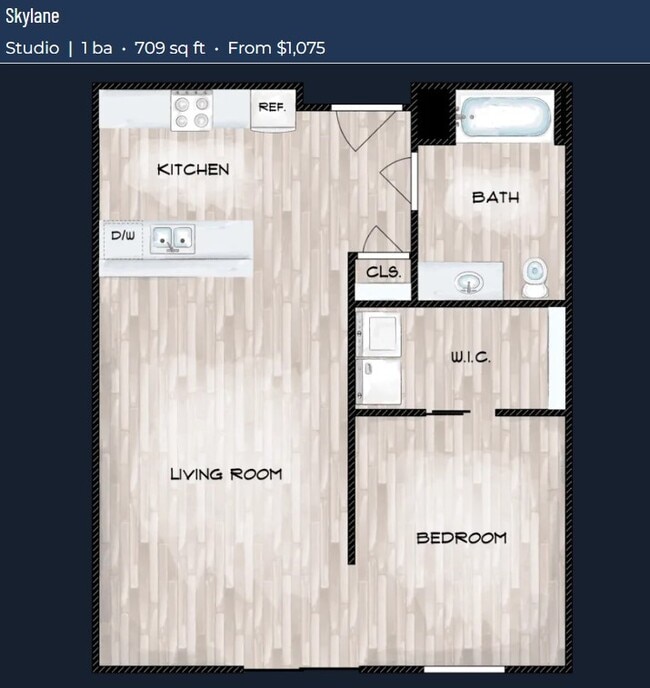 Floorplan - The Theatre District Flats