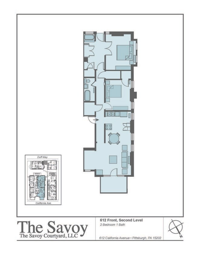 Plano de planta - 612 California Ave