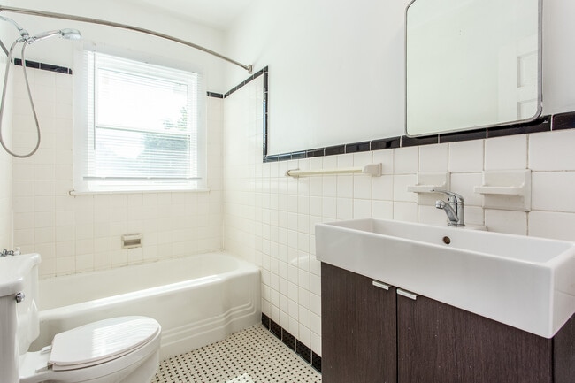 Updated bathroom with classical tiles. - 2674 Jefferson Terrace
