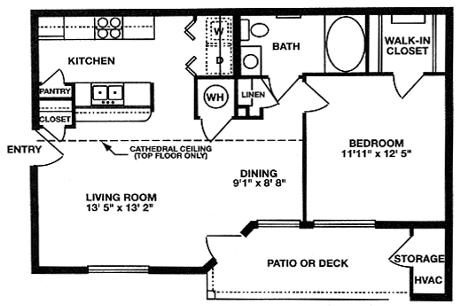 1BR/1BA - The Pines