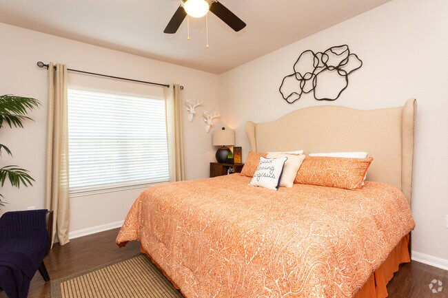 1BR, 1BA - 780SF  The Assana Bedroom - Cascadia Luxury Apartments