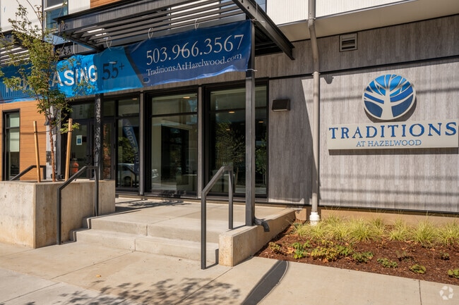 Entrance - Traditions at Hazelwood Senior Living