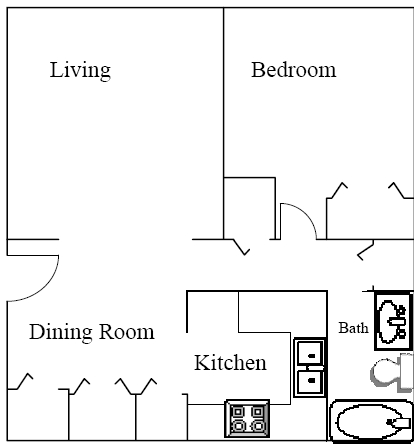 1BR/1BA - Northwinds Apartments