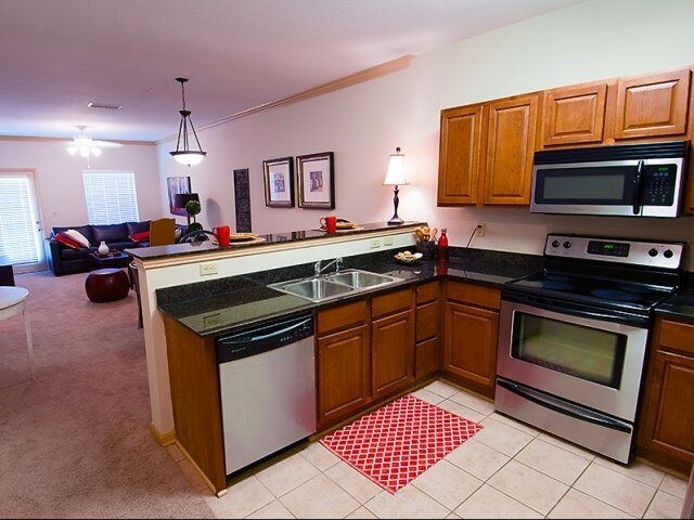 view from kitchen area of model apartment - 425 7th Ave NE