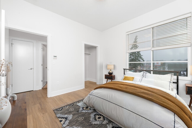 Dormitorio decorado virtualmente - Southtown Lofts