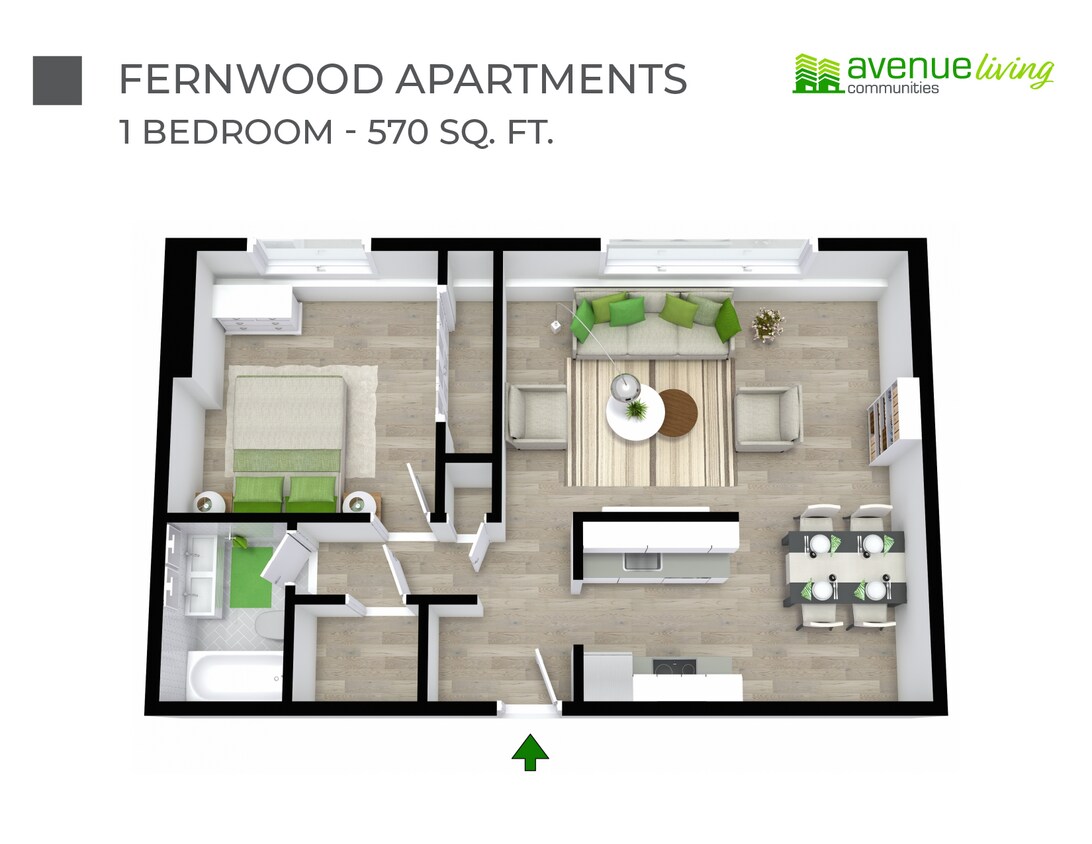 Floorplan - Fernwood Apartments