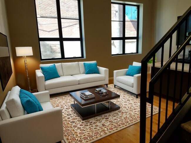 Sala de estar 1er piso loft - Y Lofts