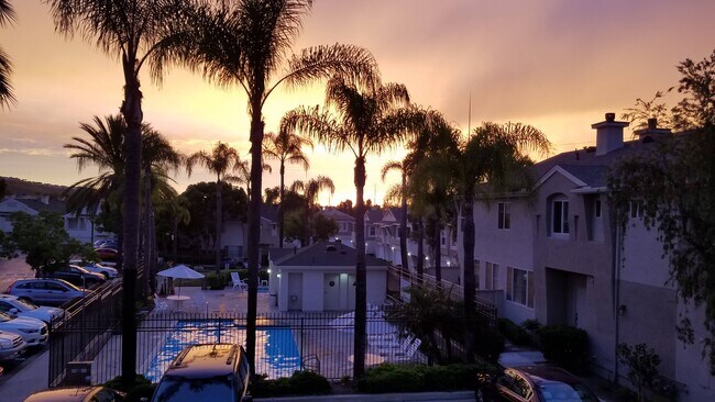 Nice sunset colors from Balcony - 11853 Spruce Run Dr