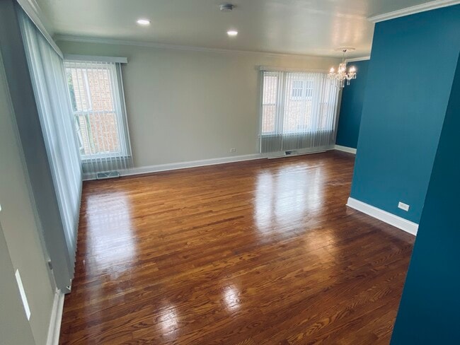 Living Room with Recessed Lighting - 8136 Crawford Ave