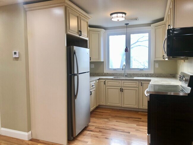 Newly renovated kitchen with high end appliances & granite countertops - 83 Cottage St