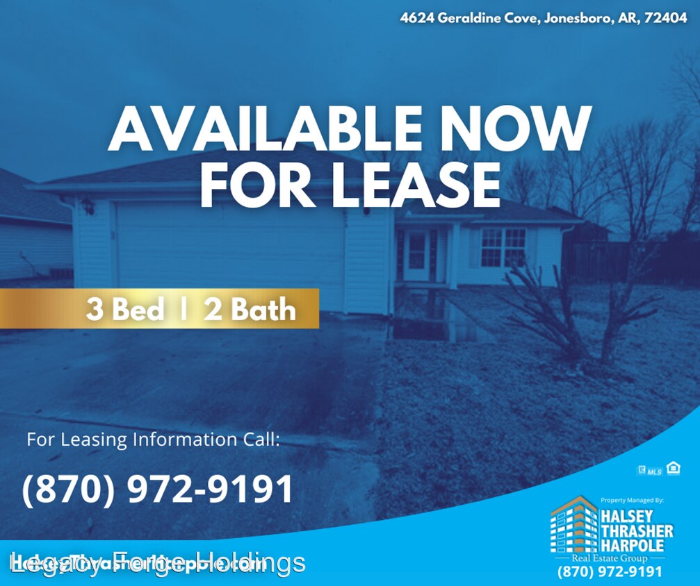 3 br, 2 bath House 4624 Geraldine Cove House Rental in Jonesboro