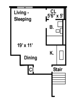 Plano de planta - Wawaset Place Apartments