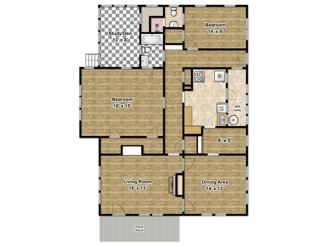 Building Photo - Spacious 2/2 Charmer in Eastside Historica...