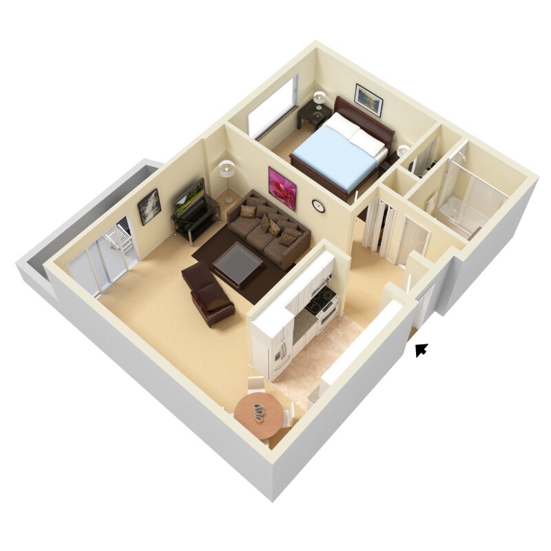 Trinity Towers – 1 Bed 1 Bath